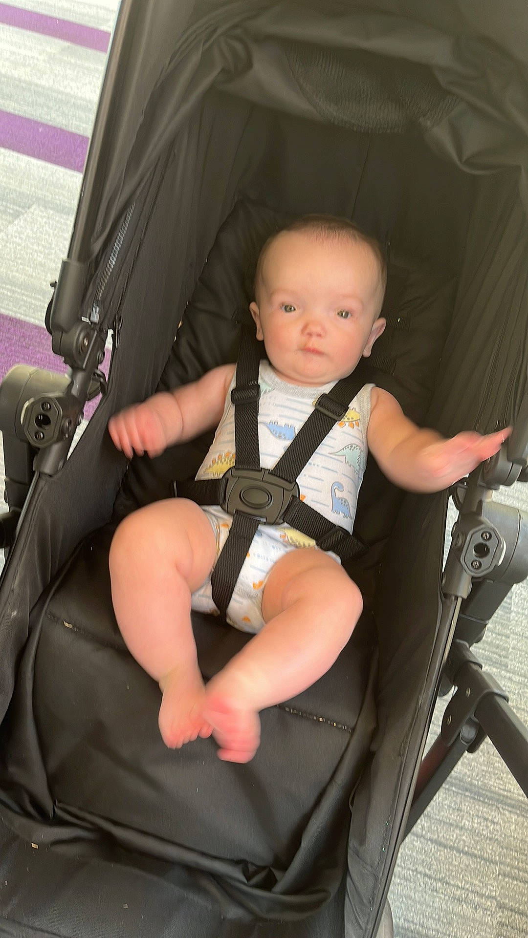 Gordon joined the competition — help win amazing prizes! auto_part, baby, baby_carriage, baby_products, beauty, car_seat, chair, child, comfort, fun, human_leg, lap, leg, person, plant, product, seat_belt, sitting, strap, thigh