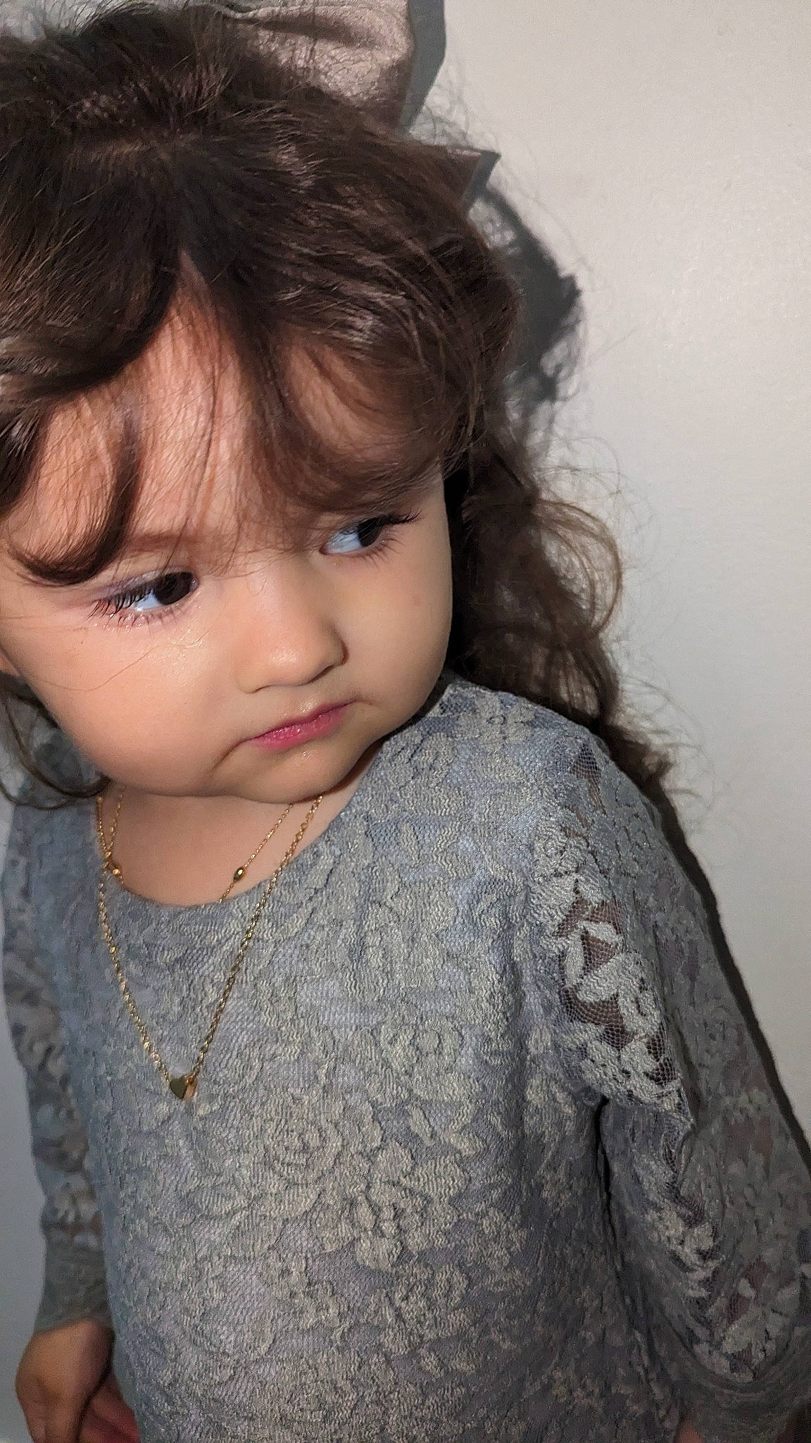 Serenity Luna joined the competition — help win amazing prizes! baby_toddler_clothing, bangs, black_hair, cheek, child, chin, close_up, eyebrow, eyelash, flash_photography, forehead, happy, iris, lip, neck, nose, person, skin, sleeve, smile