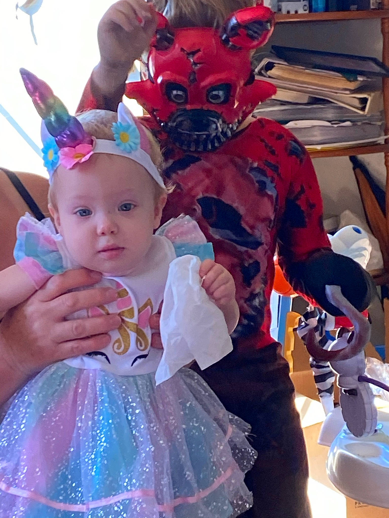 Rosaleigh is registered to the contest to win money with this photo: baby, baby_toddler_clothing, blue, child, costume, costume_hat, event, fun, happy, headgear, magenta, party_supply, person, photograph, pink, product, recreation, red, snapshot, textile