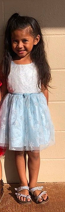 Dyani joined the competition — help win amazing prizes! a_line, beige, child, clothing, cocktail_dress, dress, fashion, fashion_accessory, footwear, joy, lace, long_hair, neck, outerwear, pattern, person, pink, sleeve, textile, toddler