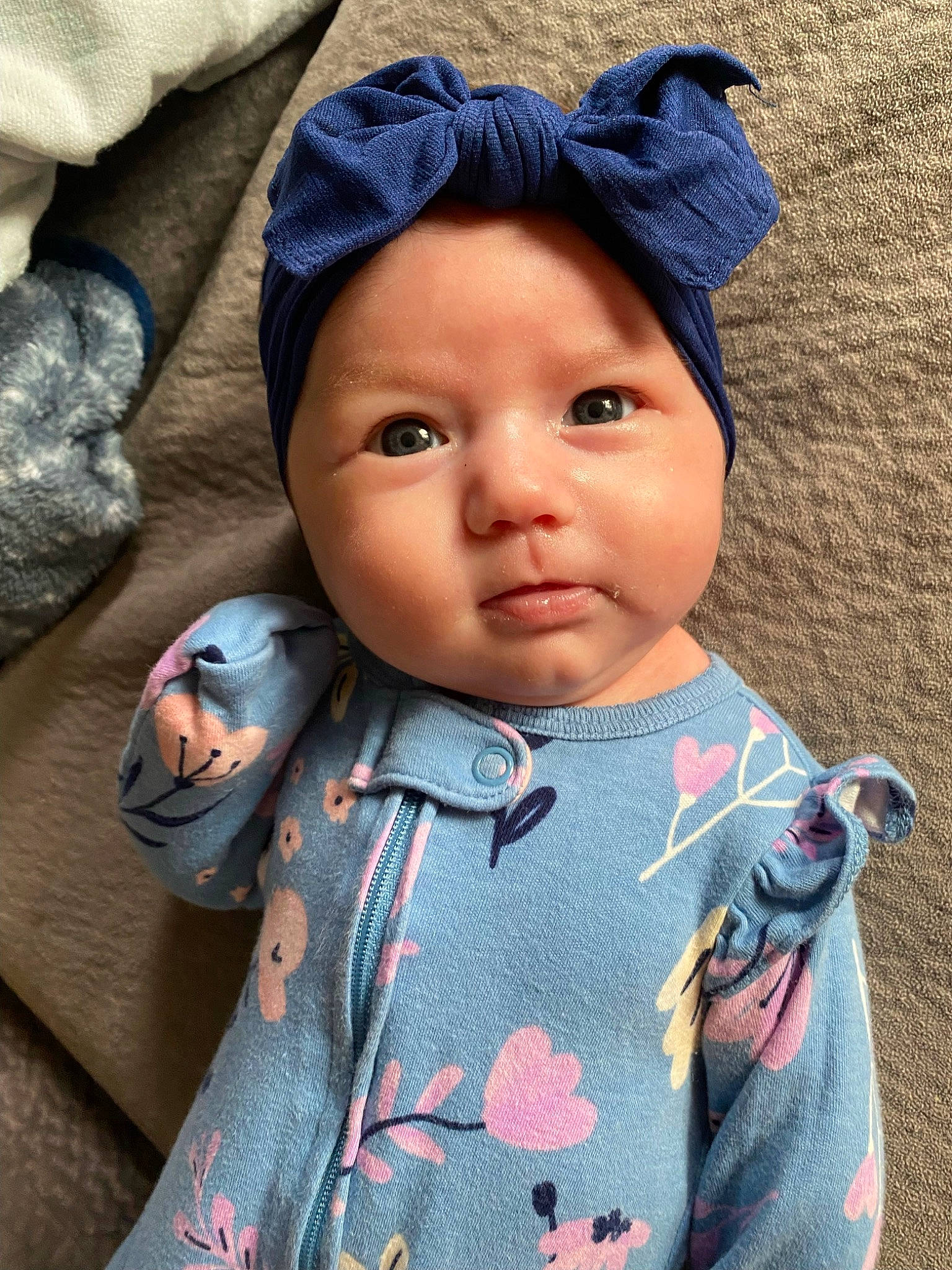 Syrenna joined the competition — help win amazing prizes! baby, baby_toddler_clothing, blue, cap, cheek, chin, cool, dress, eye, eyelash, face, forehead, hand, head, headwear, human_body, iris, lip, nose, person