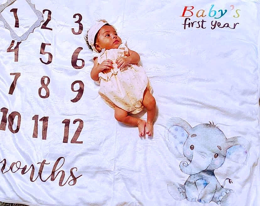 Alohni is registered to the contest to win money with this photo: child, font, gesture, happy, headwear, linens, person, product, textile