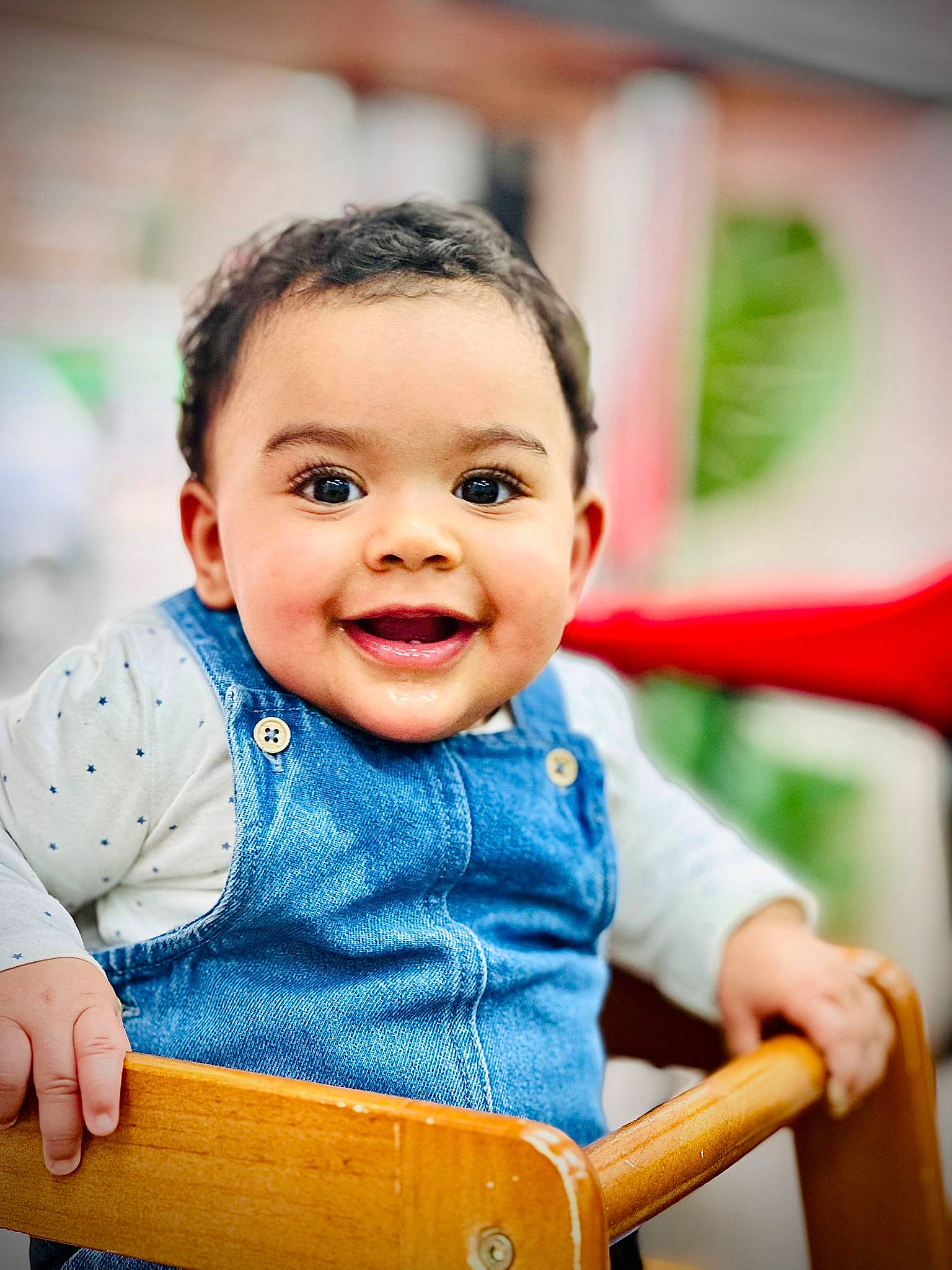 Diana joined the competition — help win amazing prizes! baby, baby_toddler_clothing, cheek, child, facial_expression, fun, gesture, happy, joy, leisure, nose, person, product, recreation, sitting, skin, sleeve, smile, standing, t_shirt