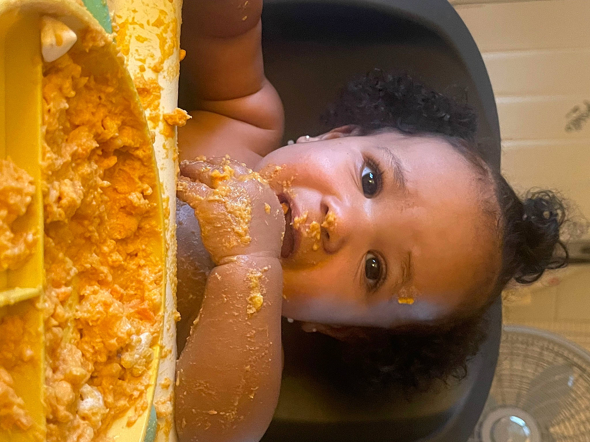 Serenity is registered to the contest to win money with this photo: baked_goods, child, comfort_food, cuisine, dish, eyelash, fast_food, finger_food, food, food_craving, fun, ingredient, junk_food, person, potato_bread, staple_food, sweetness, tableware, toddler, water