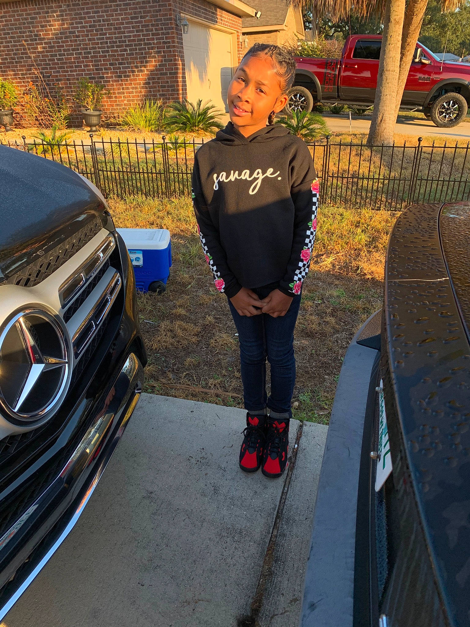 Ashanti joined the competition — help win amazing prizes! automotive_exterior, car, crossover_suv, family_car, footwear, jacket, jeans, joy, leather, leg, luxury_vehicle, motor_vehicle, person, shoe, street_fashion, t_shirt, textile, vehicle, vehicle_door, volvo_cars