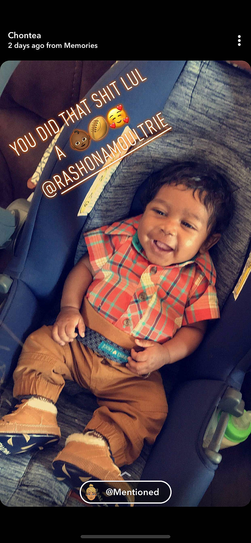 Draylen is registered to the contest to win money with this photo: baby, child, cool, fun, joy, person, photo_caption, photography, sitting, smile, toddler