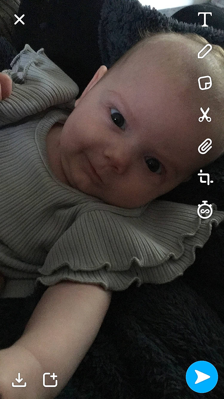 Kayla is registered to the contest to win money with this photo: baby, cheek, child, eye, face, forehead, head, iris, lip, nose, person, skin, toddler