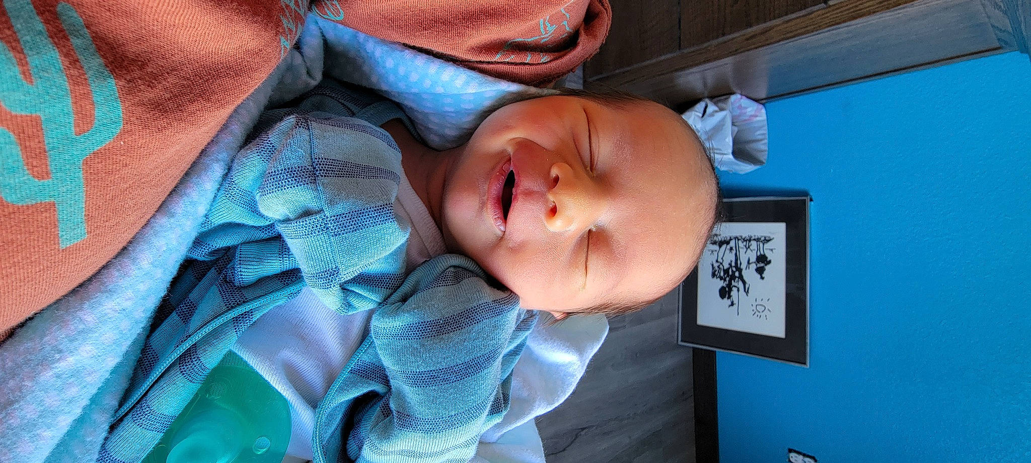 Joseph joined the competition — help win amazing prizes! azure, baby, baby_toddler_clothing, blue, cheek, comfort, face, facial_expression, happy, hat, headgear, lip, mouth, nose, person, picture_frame, skin, smile, toddler, tree