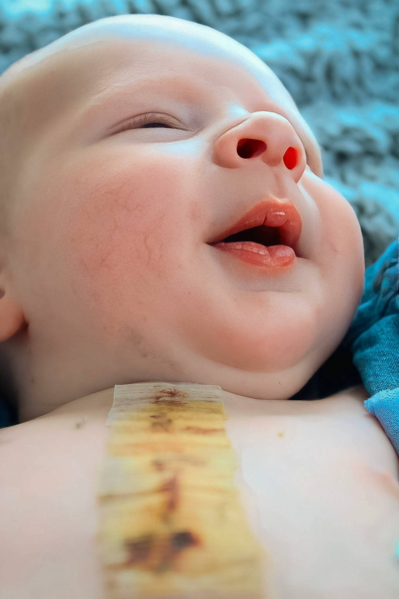 Paxton joined the competition — help win amazing prizes! art, baby, cheek, close_up, eyebrow, eyelash, face, finger, gesture, hand, happy, jaw, lip, mouth, nail, neck, nose, person, skin, smile