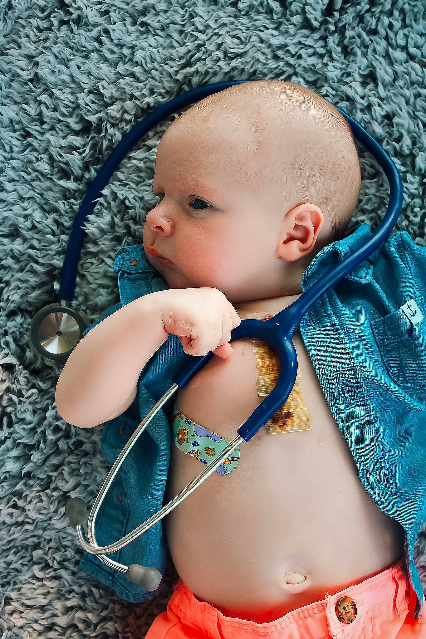 Paxton joined the competition — help win amazing prizes! abdomen, azure, baby, baby_toddler_clothing, cheek, chest, cool, electric_blue, eyelash, happy, iris, lip, neck, organ, person, photograph, pink, skin, textile, toddler