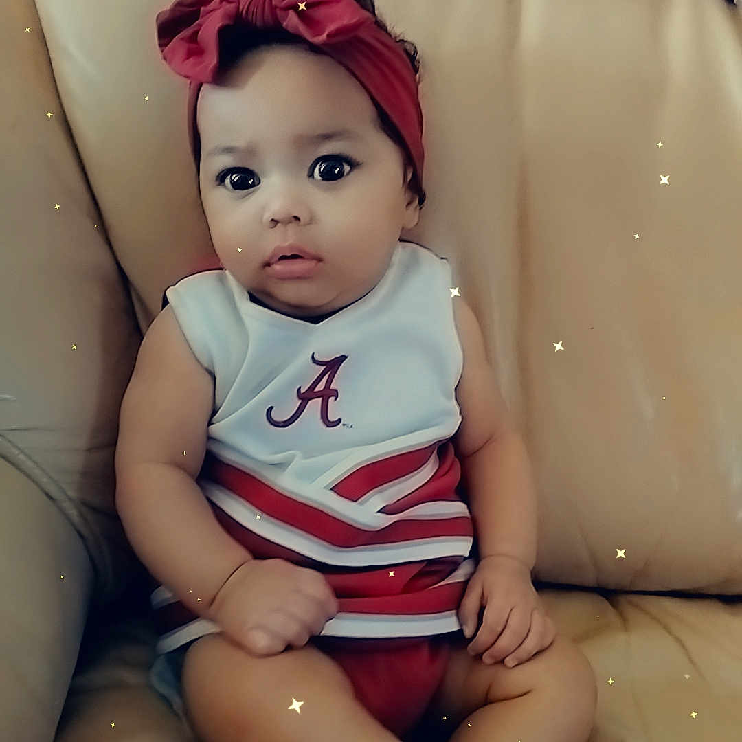 Cherrie joined the competition — help win amazing prizes! baby, bodypart, chair, clothing, couch, cushion, face, finger, furniture, hand, happy, hat, head, homedecor, person, photography, portrait, sitting, smile, toy