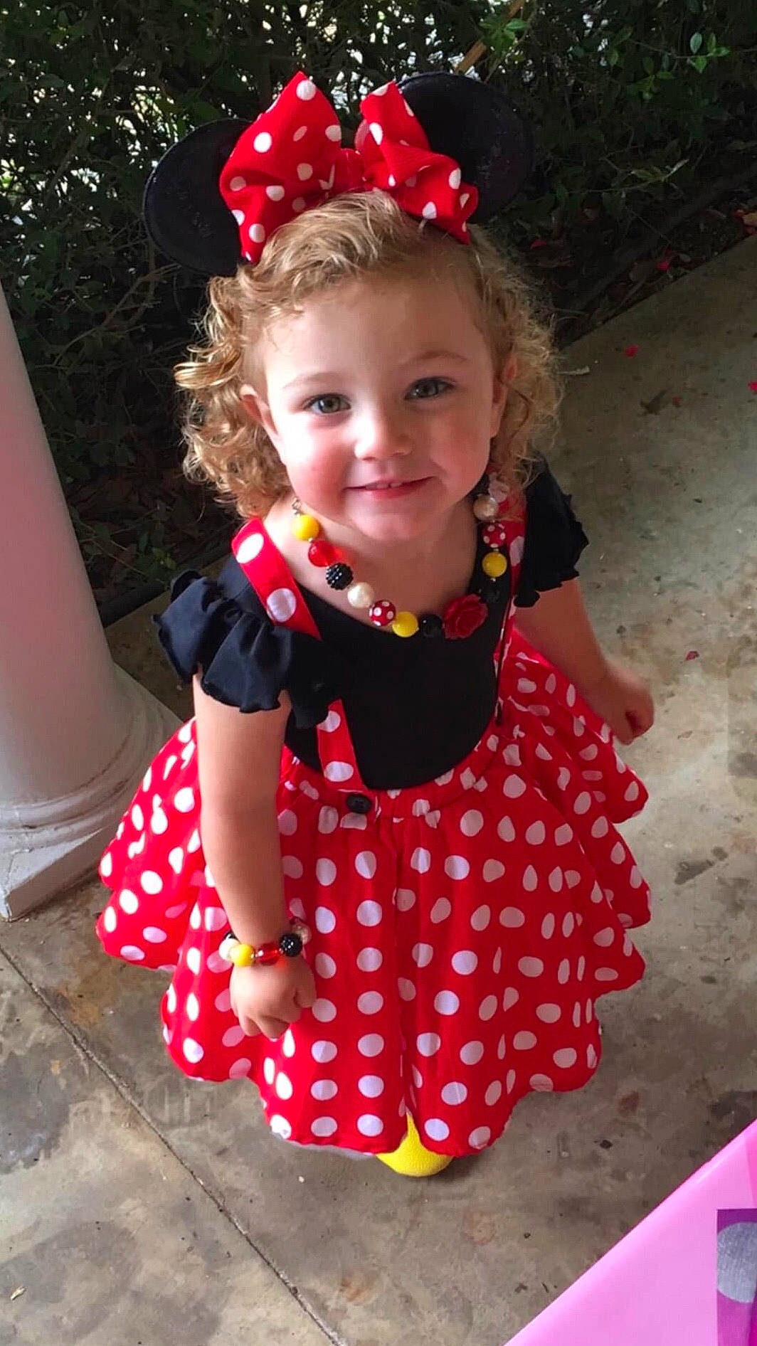 Andrea joined the competition — help win amazing prizes! baby_products, baby_toddler_clothing, child, clothing, costume, design, dress, hair_accessory, joy, pattern, person, polka_dot, toddler