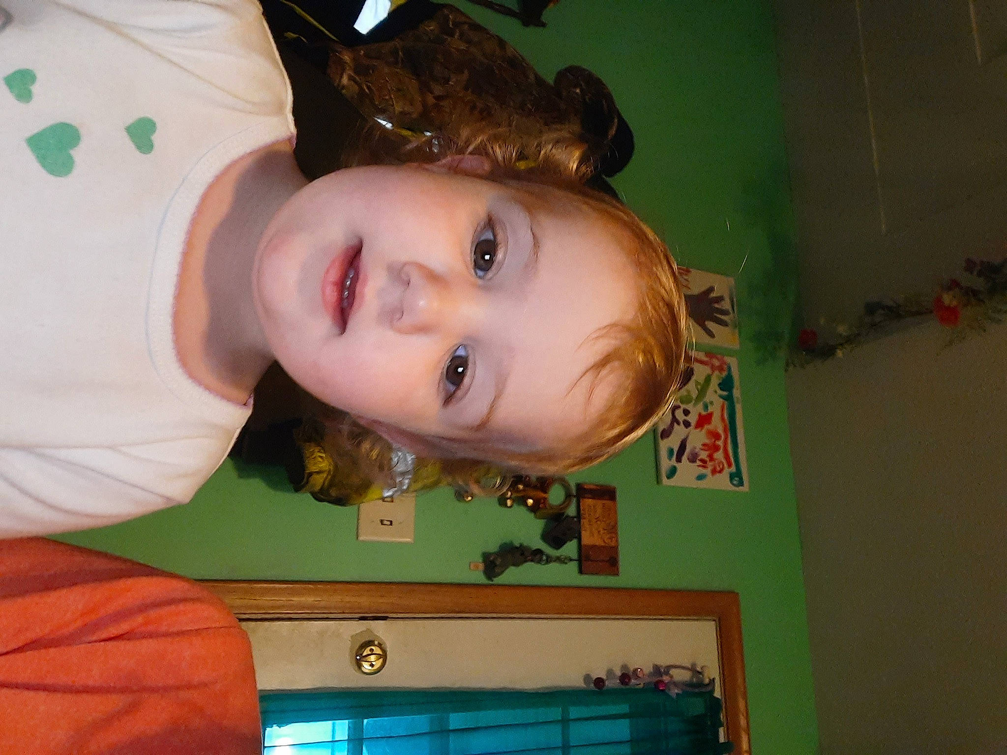 Chloe joined the competition — help win amazing prizes! cheek, child, event, face, fun, green, happy, hat, iris, mouth, nose, person, room, smile, toddler, wood