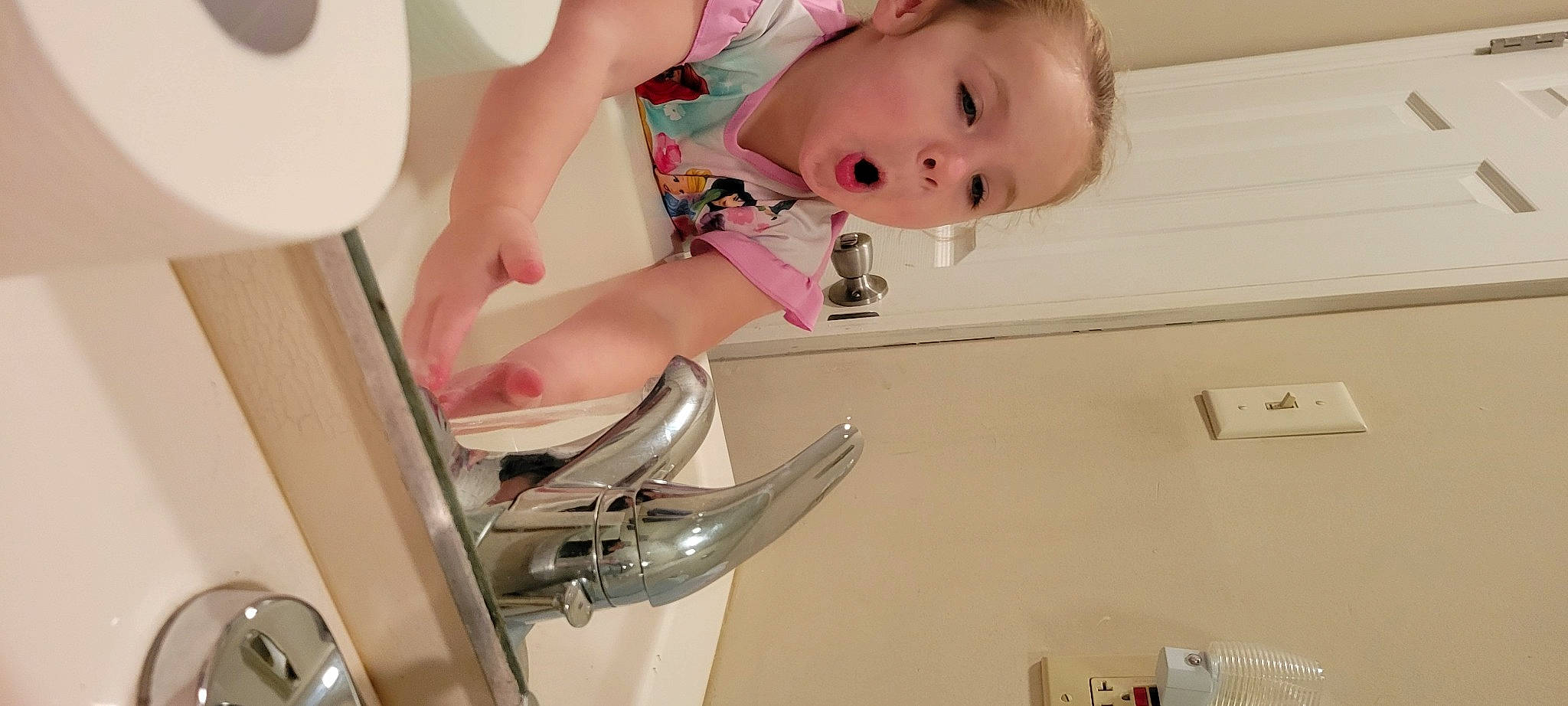 Charlotte joined the competition — help win amazing prizes! baby, baby_products, baby_toddler_clothing, bathing, beauty, calf, child, comfort, elbow, eyelash, finger, human_leg, joint, knee, nail, person, pink, room, sitting, thigh