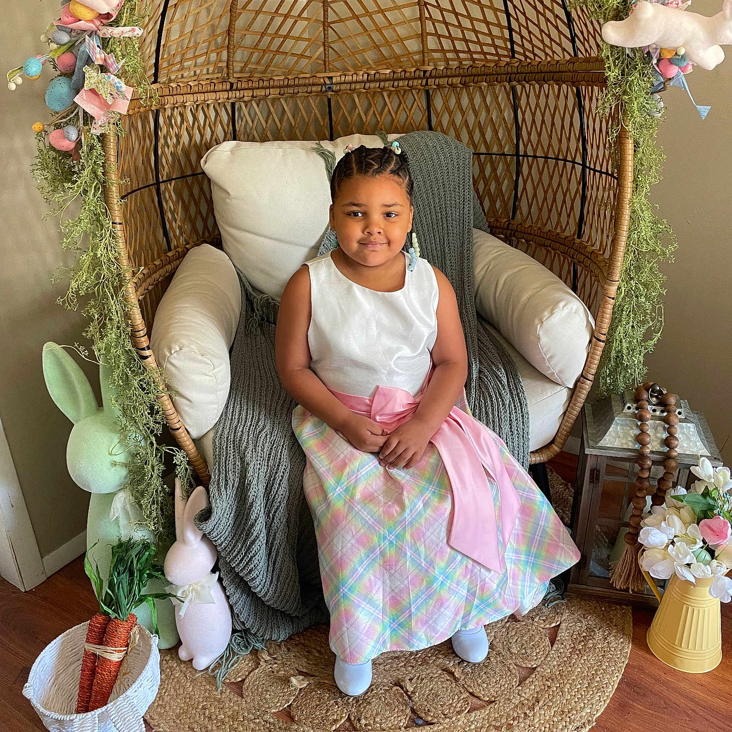 Nevaeh joined the competition — help win amazing prizes! child, clothing, crib, cushion, female, flower, flowerarrangement, flowerbouquet, footwear, fun, furniture, girl, homedecor, infantbed, leisureactivities, person, picnic, plant, shoe, sitting