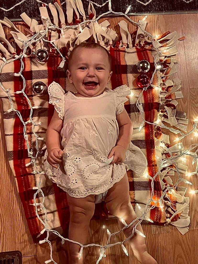 Averie joined the competition — help win amazing prizes! baby, baby_toddler_clothing, cheek, child, chin, event, eye, flash_photography, flesh, fun, hairstyle, happy, head, iris, joy, pattern, person, room, smile, thigh