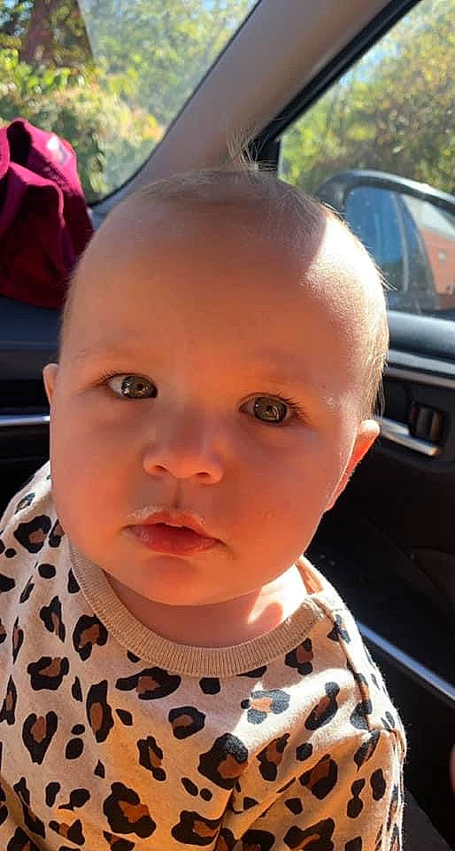 Averie joined the competition — help win amazing prizes! baby, baby_toddler_clothing, bag, cheek, cool, eye, eyebrow, eyelash, family_car, fun, grass, head, lip, luggage_and_bags, motor_vehicle, nose, person, skin, toddler, vehicle_door