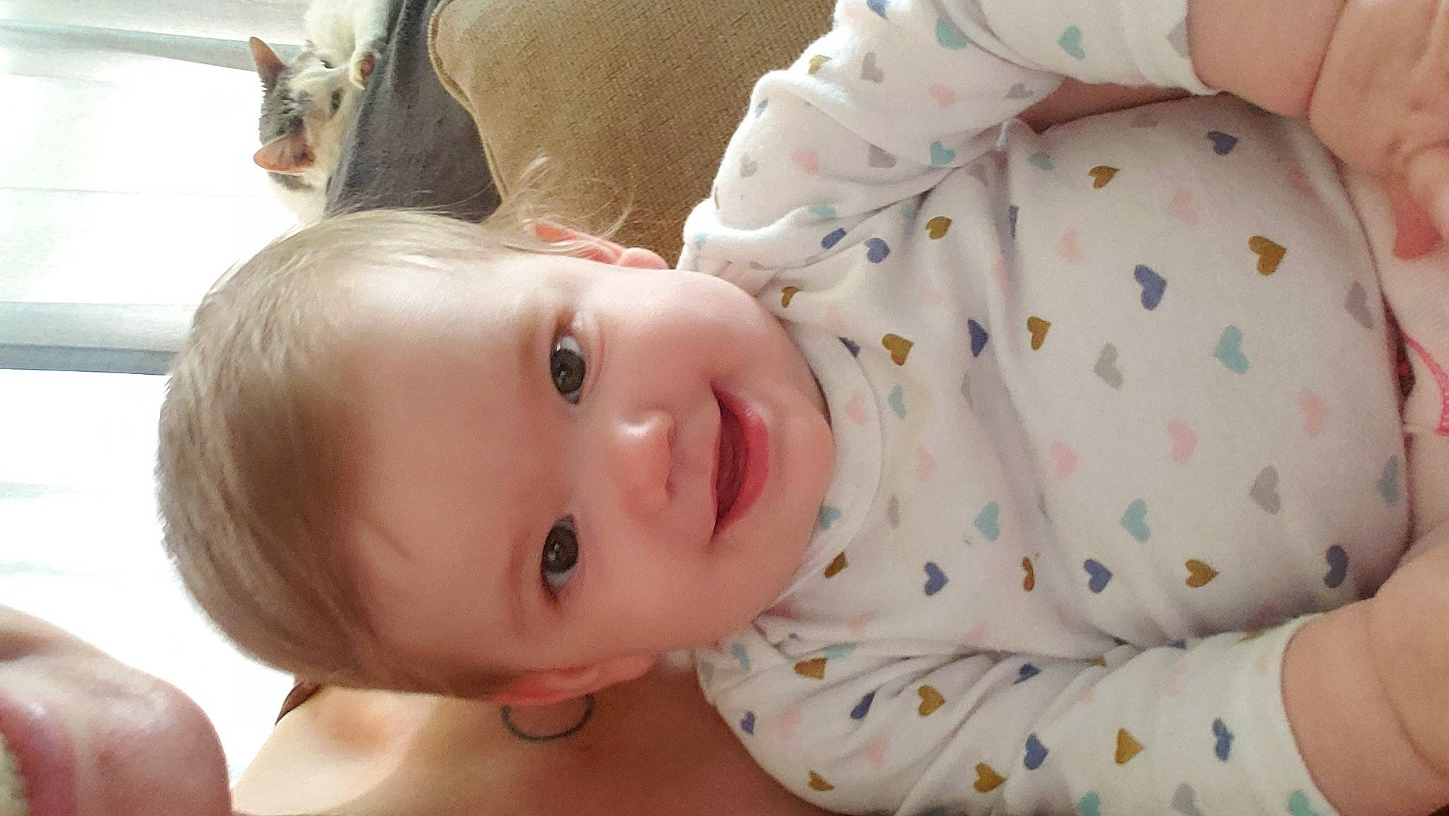 Anara is registered to the contest to win money with this photo: baby, cheek, child, close_up, ear, eye, face, head, iris, joy, lip, mouth, neck, nose, person, skin, toddler