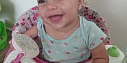 Amazely joined the competition — help win amazing prizes! baby, babylaughing, chair, clothing, cream, cutlery, dessert, face, food, furniture, happy, head, icing, person, photography, plant, portrait, smile, spoon, t_shirt