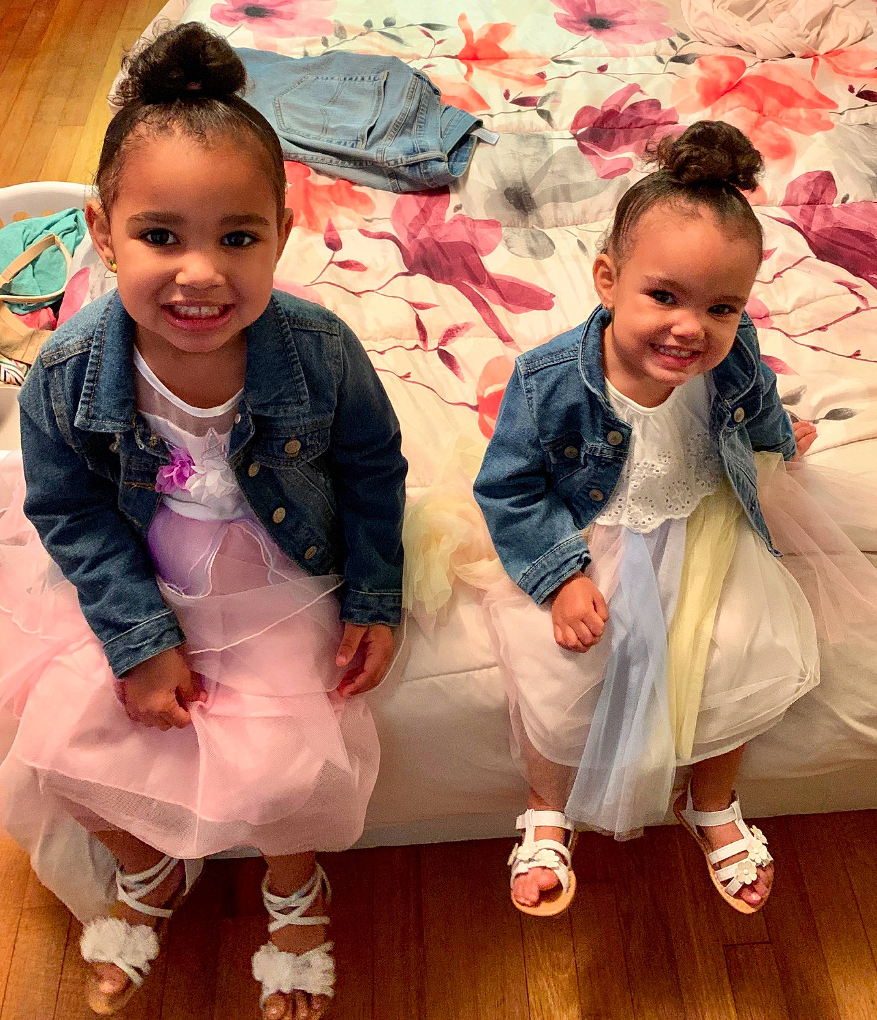 Abbigail joined the competition — help win amazing prizes! baby, cheek, child, costume, daughter, footwear, fun, happy, joy, outerwear, person, pink, play, shoe, sibling, sitting, smile, toddler