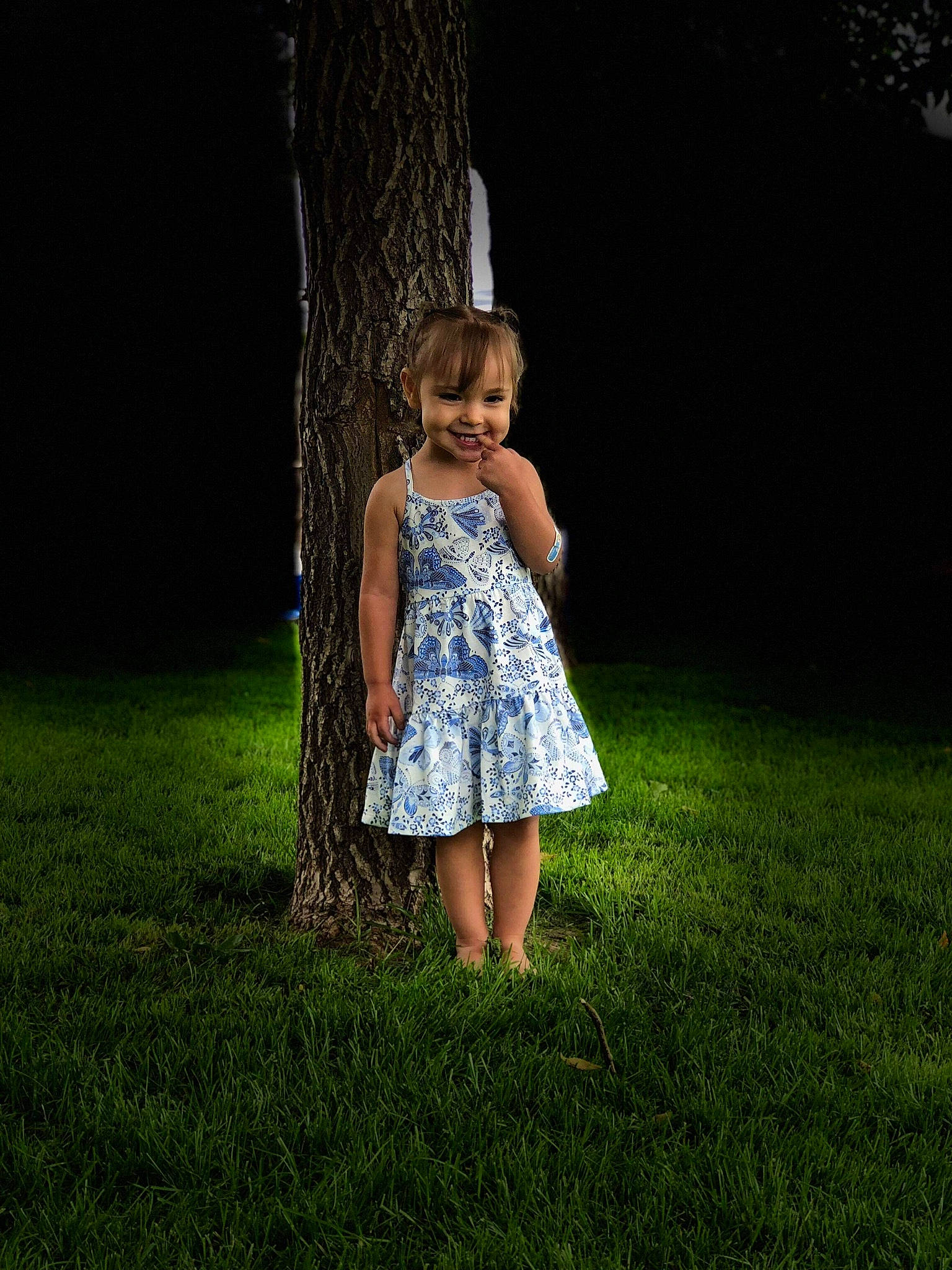 Allyana joined the competition — help win amazing prizes! child, child_model, clothing, dress, fashion, flash_photography, grass, grass_family, green, joy, long_hair, pattern, people_in_nature, person, photo_shoot, photography, plant, summer, toddler, tree