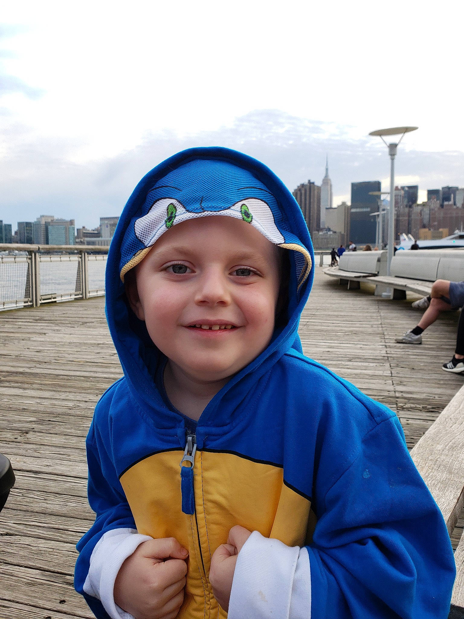 Lucas joined the competition — help win amazing prizes! blue, child, fun, happy, headwear, joy, outerwear, people, person, sky, smile, toddler, tourism, vacation, winter