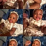Ember joined the competition — help win amazing prizes! baby, child, infant, smiling, cute, headband, clothing, sock, bed, blanket, happy, portrait, person, playful, expression, skin, hand, foot, indoors, comfort