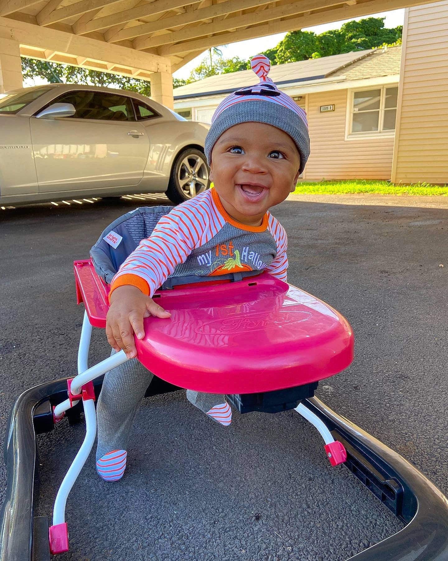 Nohili joined the competition — help win amazing prizes! automotive_lighting, baby_toddler_clothing, car, child, fun, happy, headwear, hood, joy, leisure, magenta, motor_vehicle, person, personal_luxury_car, pink, shorts, smile, tire, toddler, vehicle