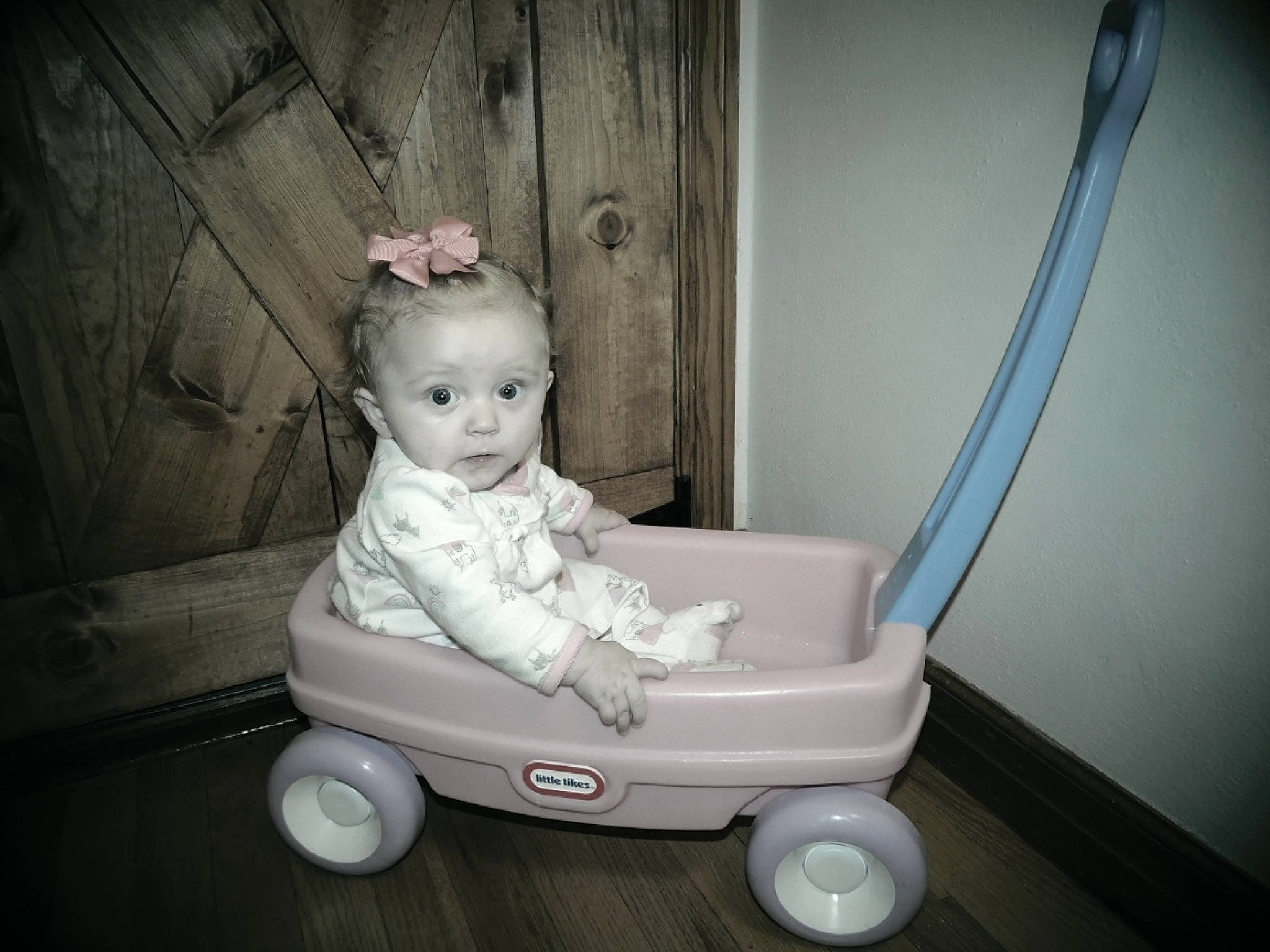 Haylie is registered to the contest to win money with this photo: baby, baby_carriage, baby_products, child, comfort, furniture, person, product, sitting, toddler, toy