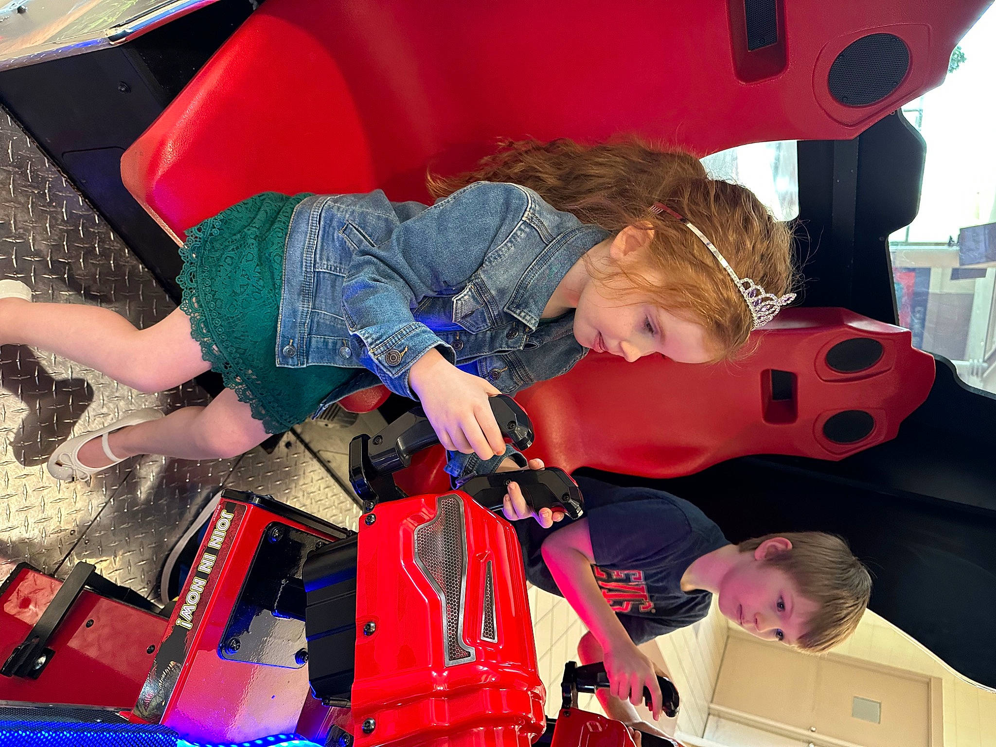 Kinsley is registered to the contest to win money with this photo: automotive_design, bag, carmine, child, electric_blue, fun, human_leg, leisure, luggage_and_bags, motor_vehicle, person, photograph, play, recreation, red, snapshot, textile, toddler, toy, travel
