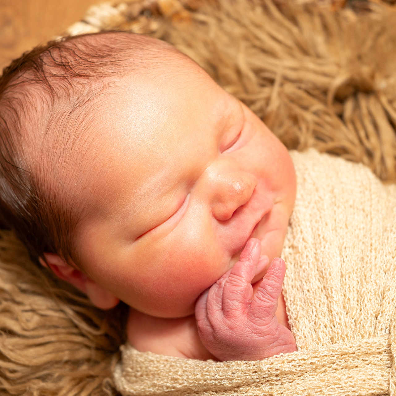 Grayson joined the competition — help win amazing prizes! baby, blanket, bodypart, face, finger, hand, head, newborn, person, photography, portrait, sleeping