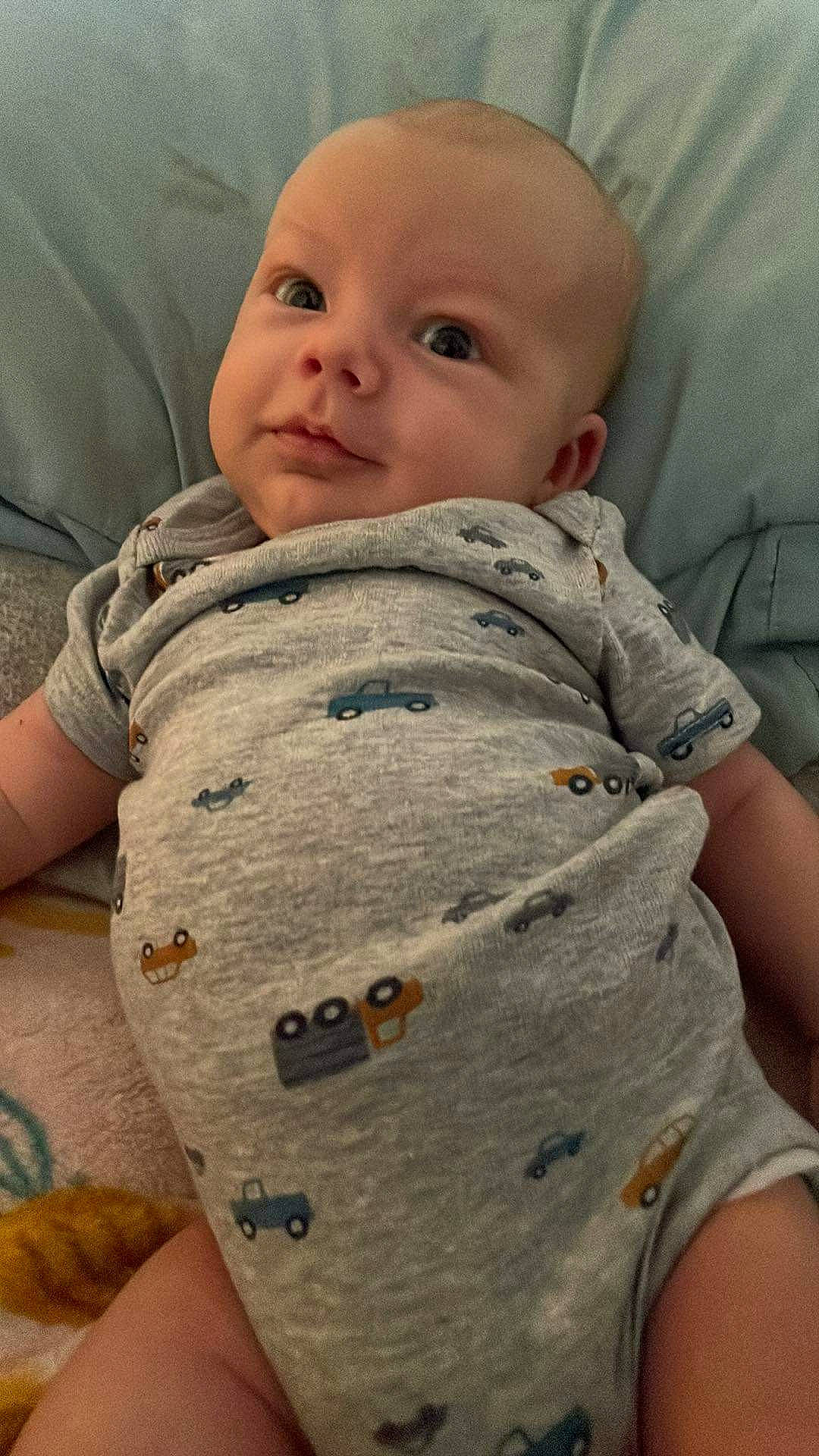 Kyson is registered to the contest to win money with this photo: abdomen, arm, baby, baby_sleeping, baby_toddler_clothing, cheek, child, comfort, elbow, finger, gesture, neck, pattern, person, skin, sleeve, stomach, thigh, thumb, toddler