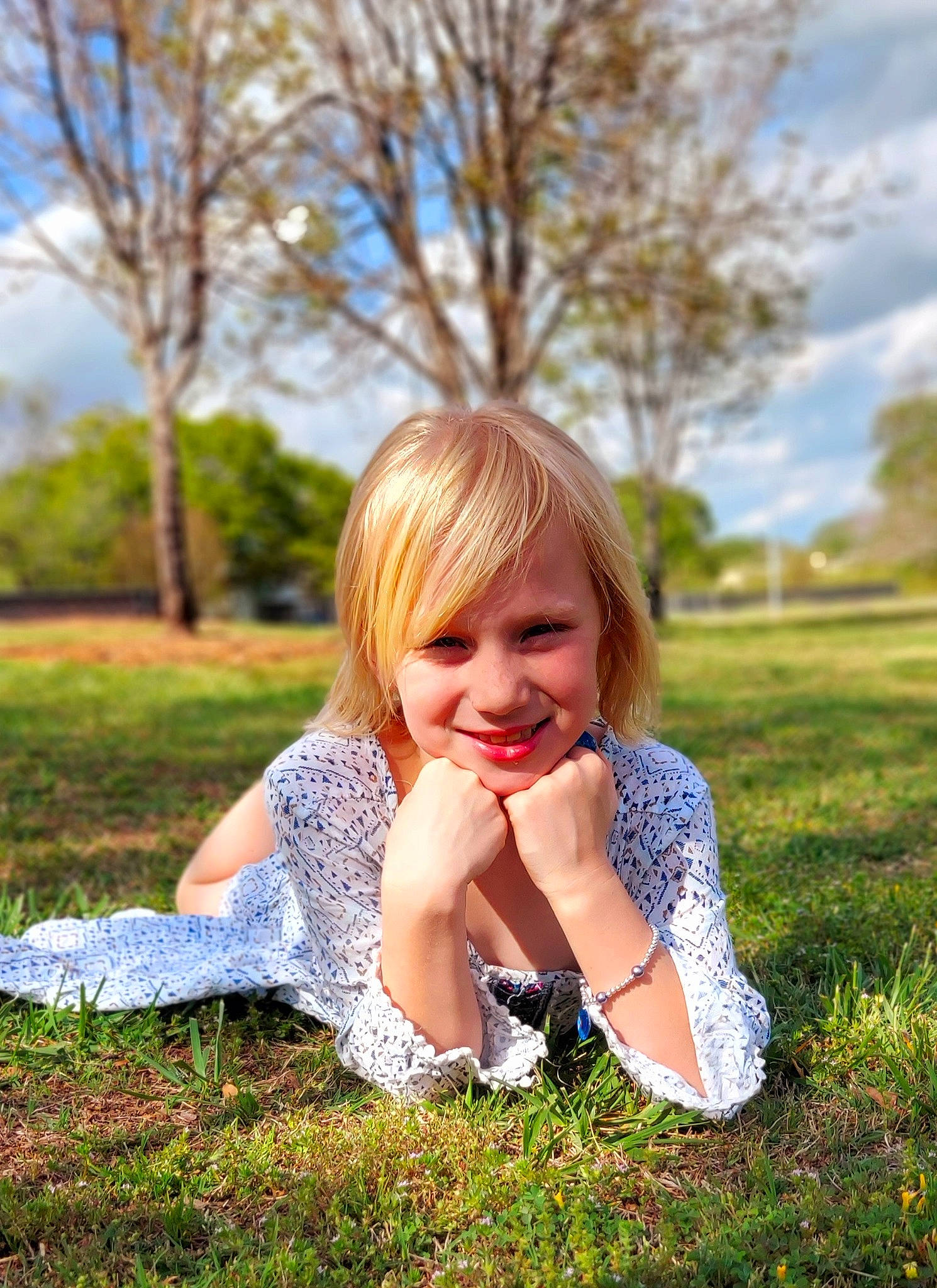 Bryleigh joined the competition — help win amazing prizes! cloud, facial_expression, flash_photography, fun, grass, grass_family, grassland, hairstyle, happy, joy, leisure, long_hair, mammal, meadow, people_in_nature, person, plant, sky, smile, summer