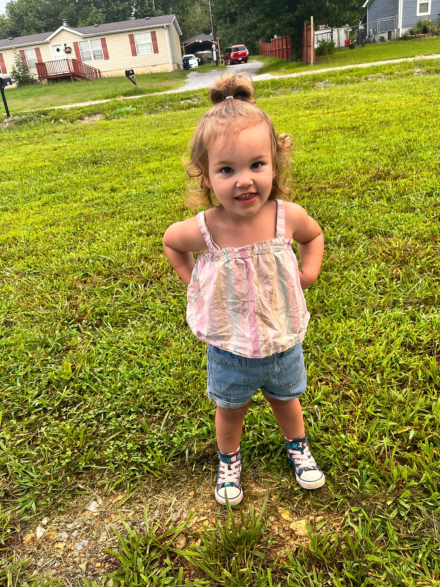 Eden is registered to the contest to win money with this photo: baby, baby_toddler_clothing, child, fun, garden, grass, grass_family, grassland, happy, joy, landscape, meadow, nature, people_in_nature, person, plant, shorts, sleeve, smile, t_shirt