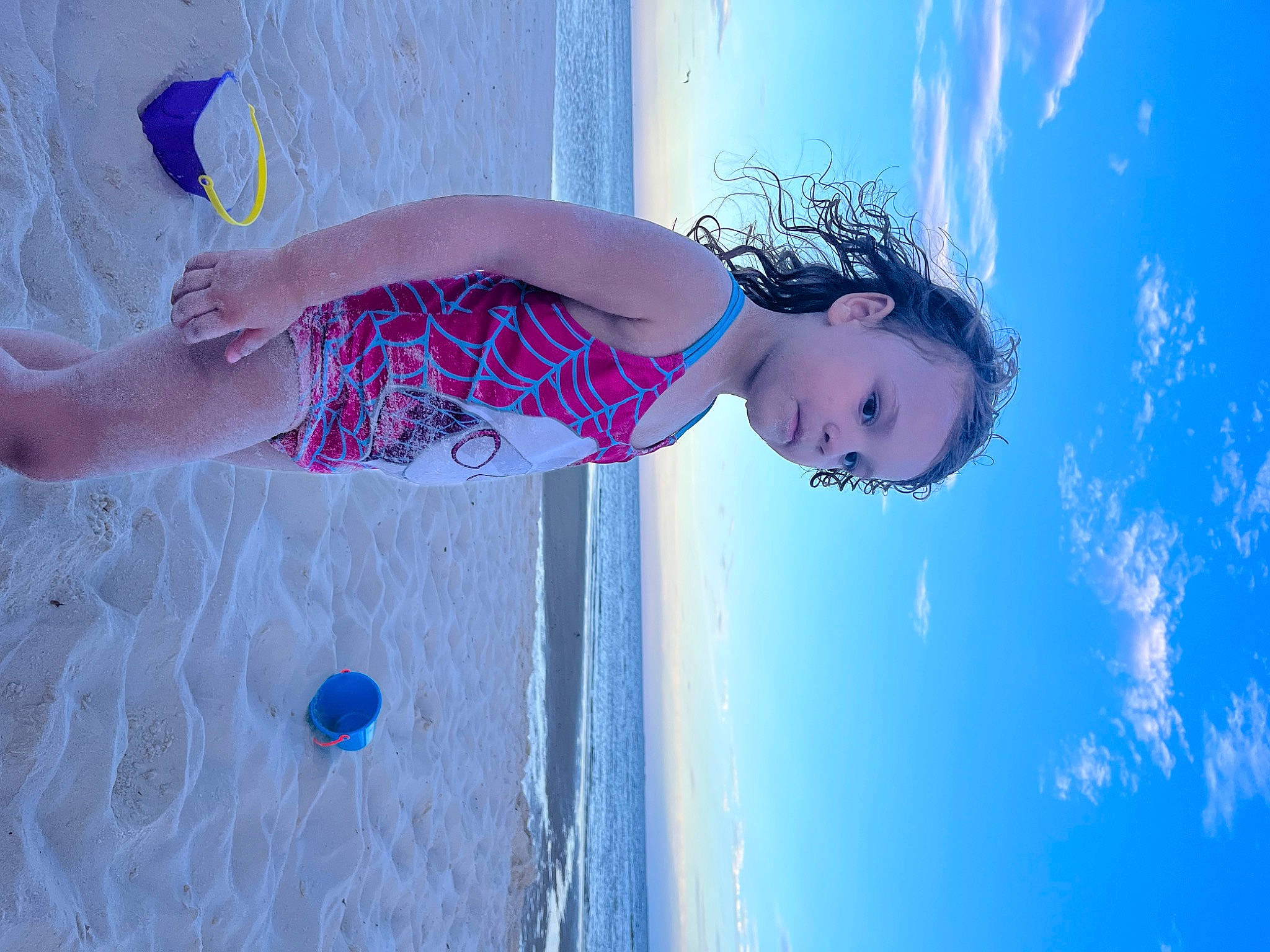 Eden joined the competition — help win amazing prizes! azure, beach, beauty, child, cloud, design, electric_blue, flash_photography, fun, happy, human_leg, leisure, people_in_nature, person, recreation, sky, summer, swimwear, thigh, toddler