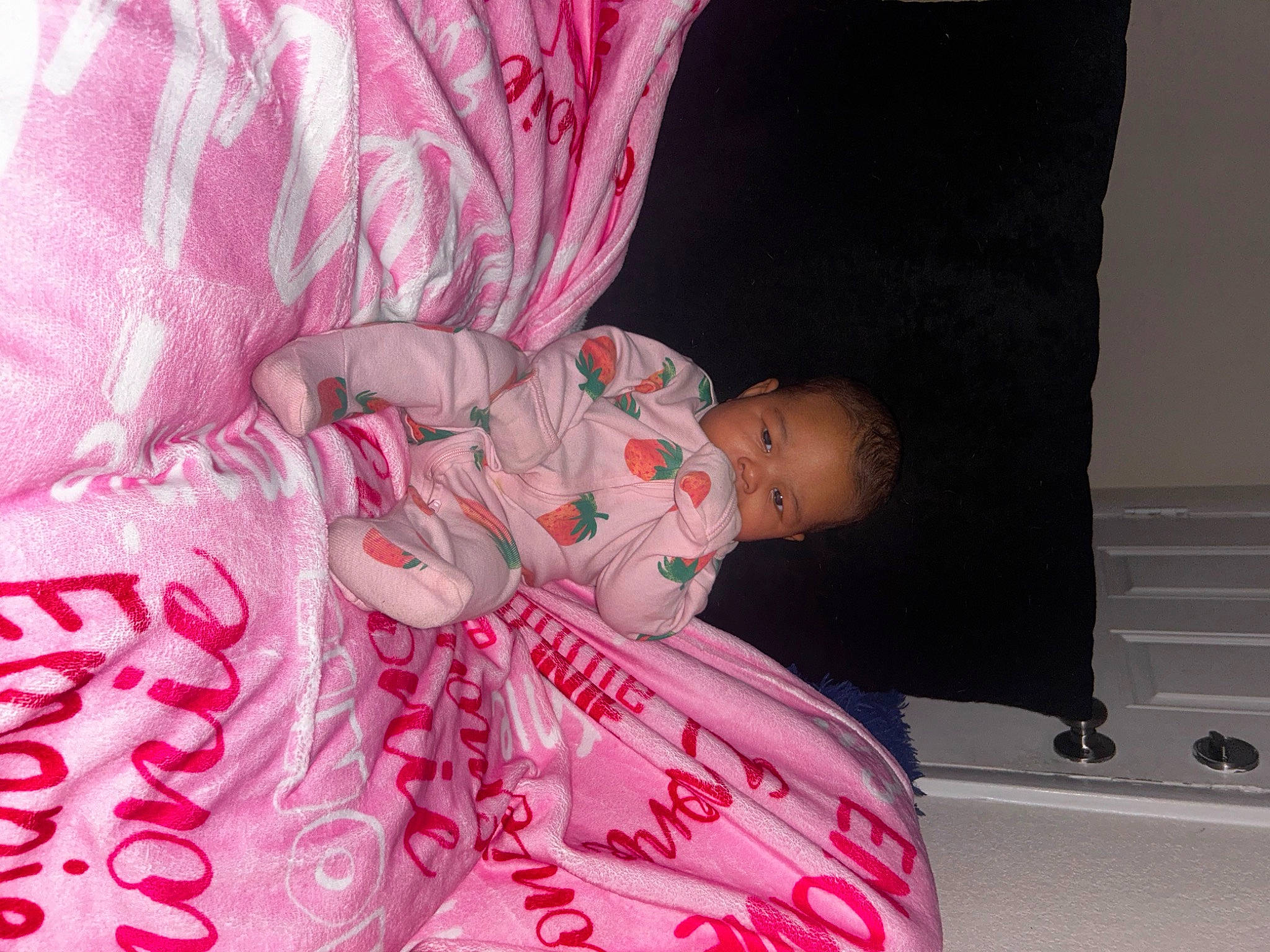 Emonie joined the competition — help win amazing prizes! baby, baby_toddler_clothing, bedding, child, comfort, dress, event, hat, kimono, linens, magenta, pattern, peach, person, petal, pillow, pink, plant, sleeve, textile