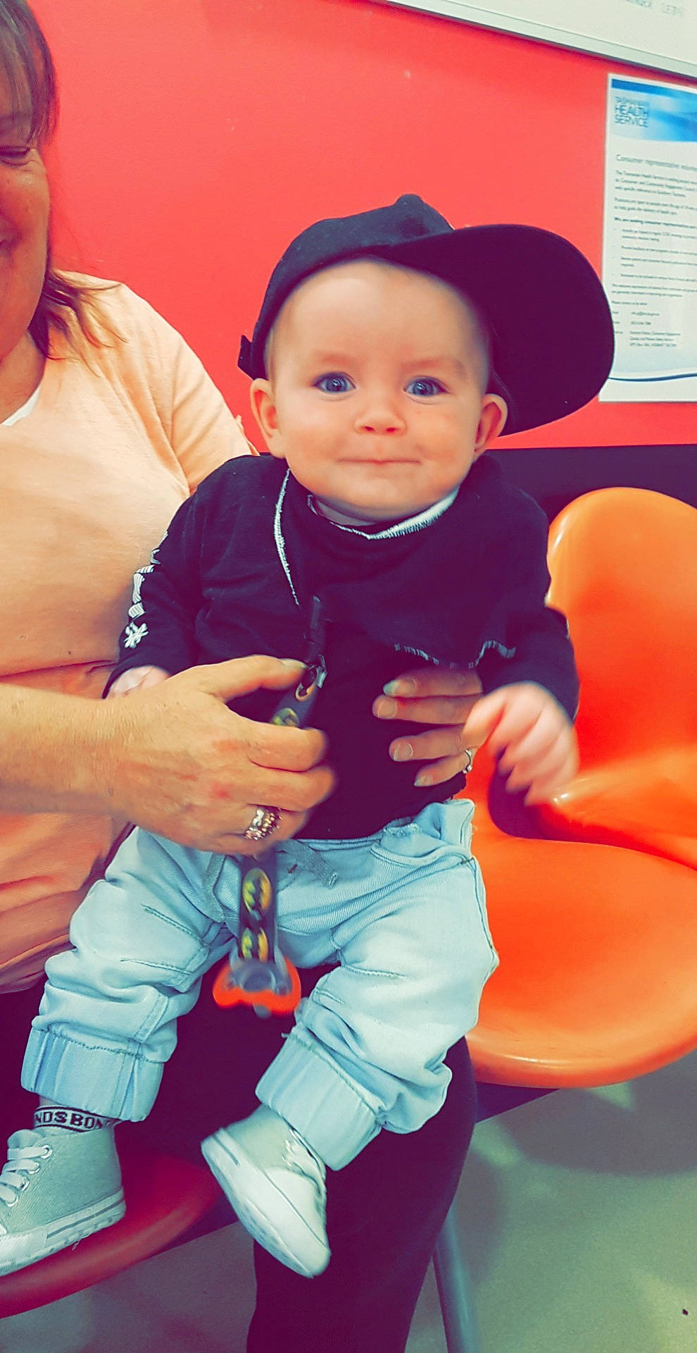 Declyn joined the competition — help win amazing prizes! baby, cheek, child, cool, finger, fun, person, play, sitting, skin, smile, thumb, toddler