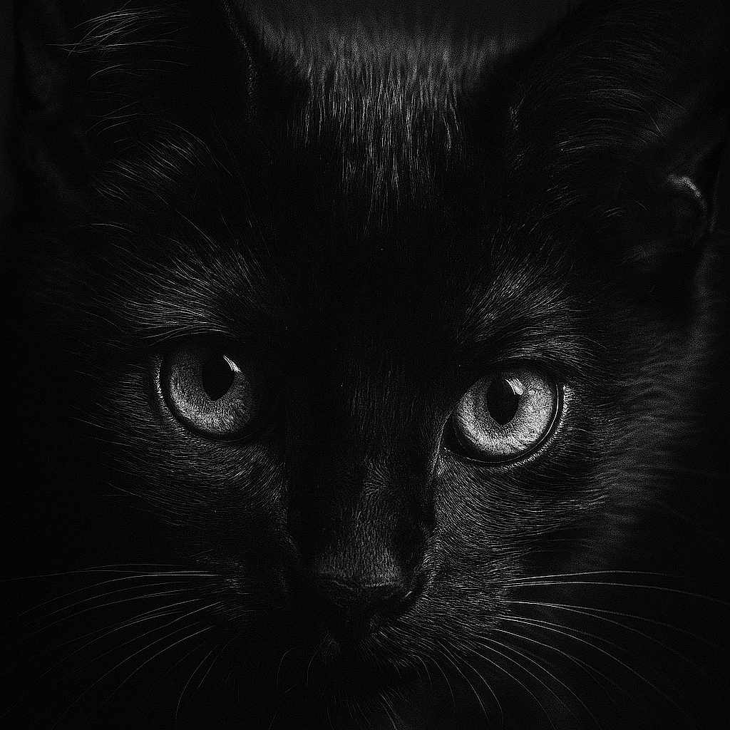 Peppercorn joined the competition — help win amazing prizes! alert, animal, animal_portrait, black_cat, cat_face, close_up, cute, dark_background, eyes, feline, fur, low_light, mysterious, nocturnal, pet, portrait, sharp_focus, texture, whiskers, wildlife