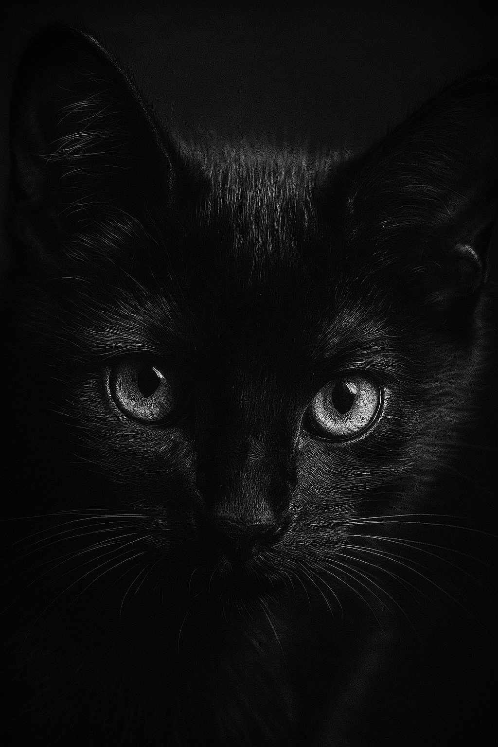 Peppercorn joined the competition — help win amazing prizes! alert, animal, animal_portrait, black_cat, cat_face, close_up, cute, dark_background, eyes, feline, fur, low_light, mysterious, nocturnal, pet, portrait, sharp_focus, texture, whiskers, wildlife