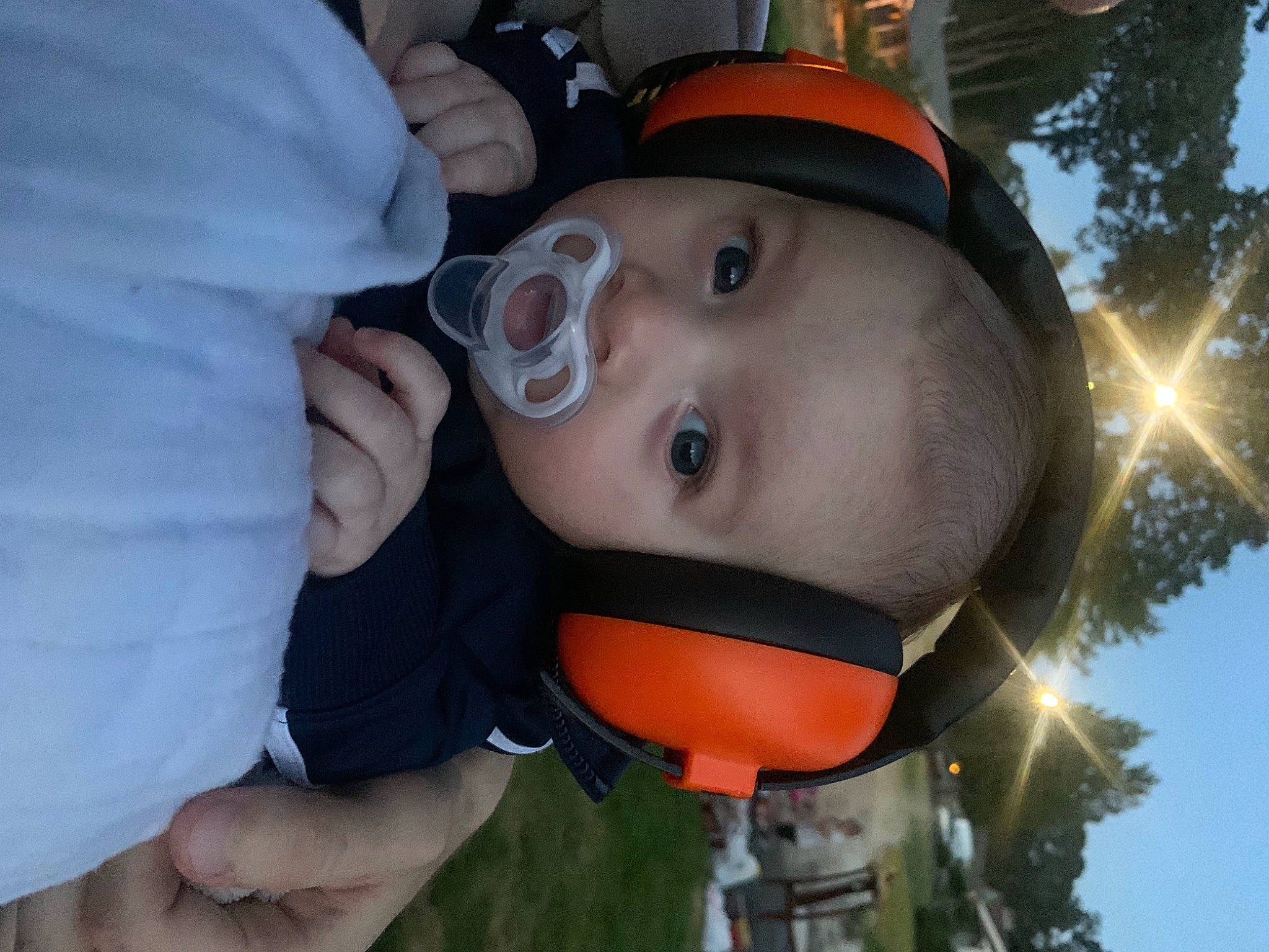 Tyrion joined the competition — help win amazing prizes! baby, baby_toddler_clothing, eye, eyelash, facial_expression, finger, fun, grass, happy, hat, helmet, leisure, nose, people_in_nature, person, personal_protective_equipment, sky, street_light, thumb, toddler