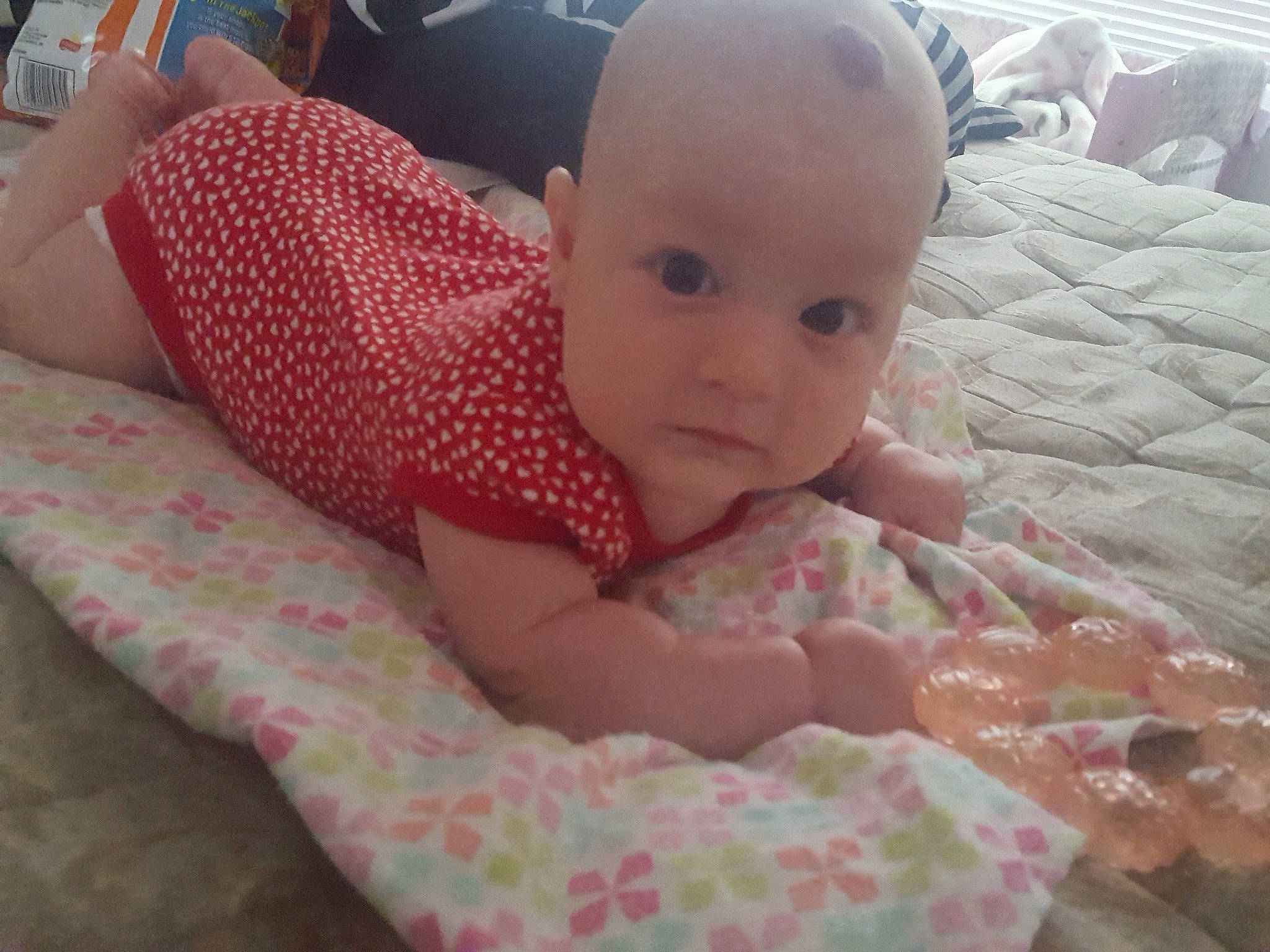 Adalene joined the competition — help win amazing prizes! baby, baby_products, birth, blanket, cheek, child, eye, face, head, linens, mouth, person, pink, product, skin, textile, toddler