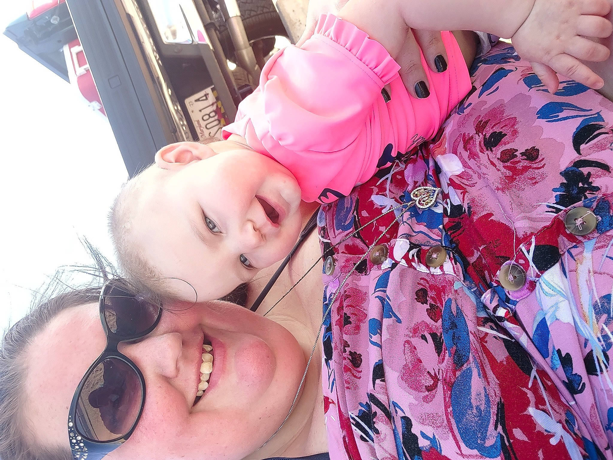 Haylee joined the competition — help win amazing prizes! dress, eye, eyebrow, eyelash, eyewear, face, facial_expression, hairstyle, hand, happy, joy, lip, mouth, muscle, neck, nose, organ, person, pink, plant