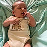 Xavier joined the competition — help win amazing prizes! baby, infant, onesie, blanket, toddler, cute, lying_down, child, soft, clothing, bed, person, young, sleepwear, hand, face, skin, newborn, resting, indoors