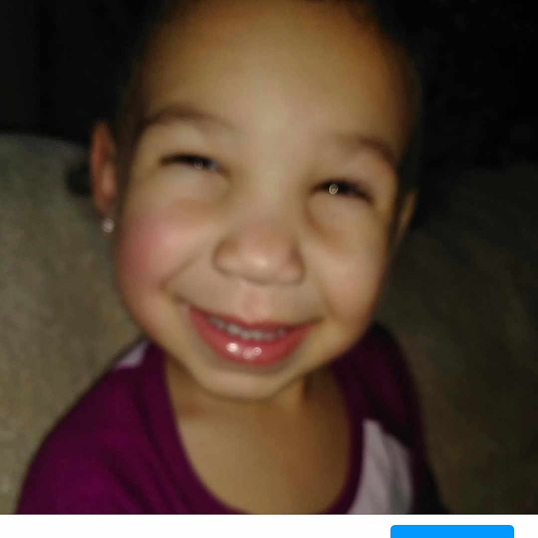 A'Mila is registered to the contest to win money with this photo: cheek, child, chin, eye, eyebrow, face, facial_expression, forehead, girl, head, headwear, jaw, joy, lip, mouth, nose, person, photo_caption, selfie, skin