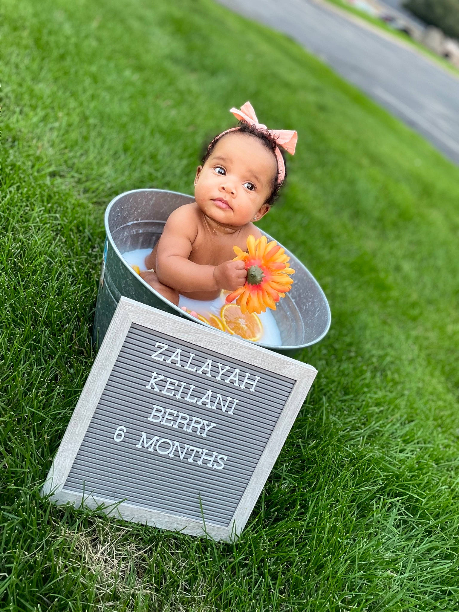 Zalayah joined the competition — help win amazing prizes! baby, botany, doll, dress, grass, grass_family, grassland, groundcover, happy, landscape, lawn, lawn_ornament, leaf, leisure, nature, people_in_nature, person, plant, summer, toddler