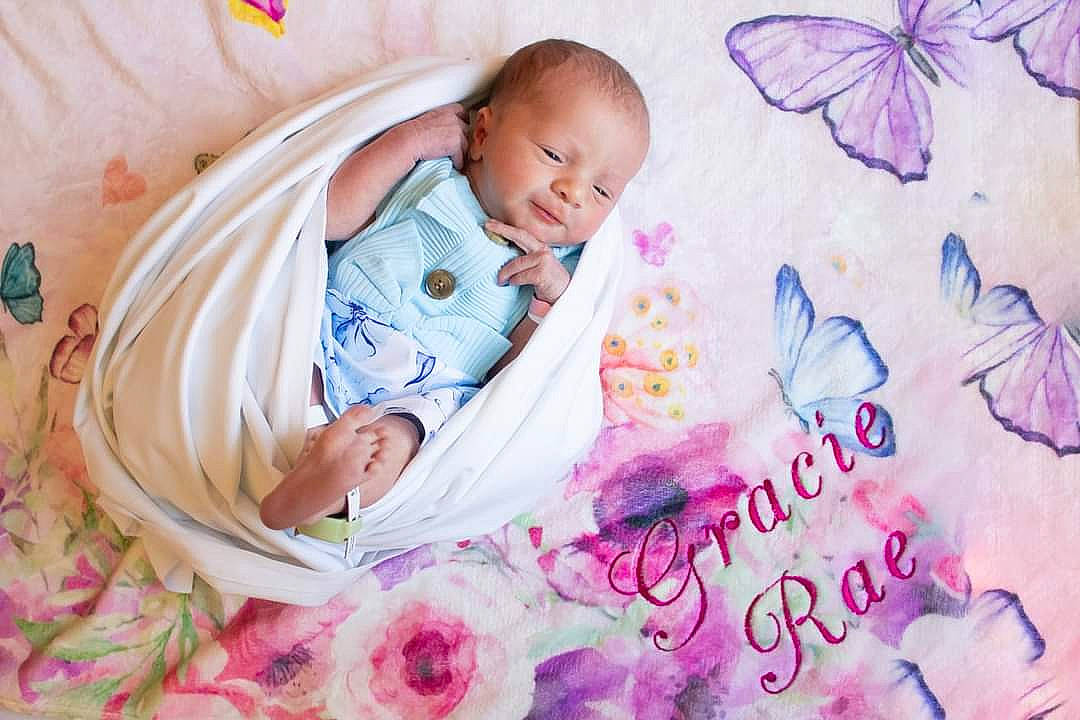 Graice joined the competition — help win amazing prizes! art, arthropod, baby, baby_toddler_clothing, butterfly, child, comfort, happy, insect, linens, magenta, moths_and_butterflies, pattern, person, petal, pink, pollinator, product, skin, textile