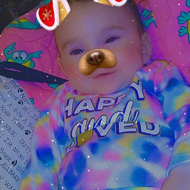 Harlee joined the competition — help win amazing prizes! child, christmas, christmas_eve, christmas_ornament, doll, electric_blue, event, fictional_character, fun, happy, holiday, magenta, ornament, party_supply, pink, purple, souvenir, space, toy, violet