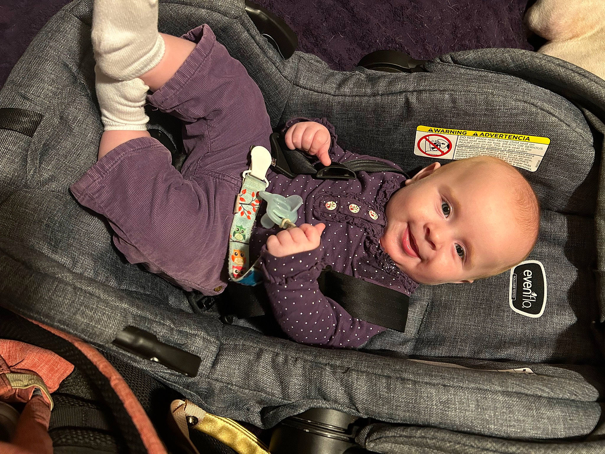 Beatrice joined the competition — help win amazing prizes! baby, baby_carriage, baby_products, baby_toddler_clothing, car_seat, cheek, child, comfort, finger, gesture, hand, head, joy, nail, pattern, person, sitting, skin, sleeve, thumb