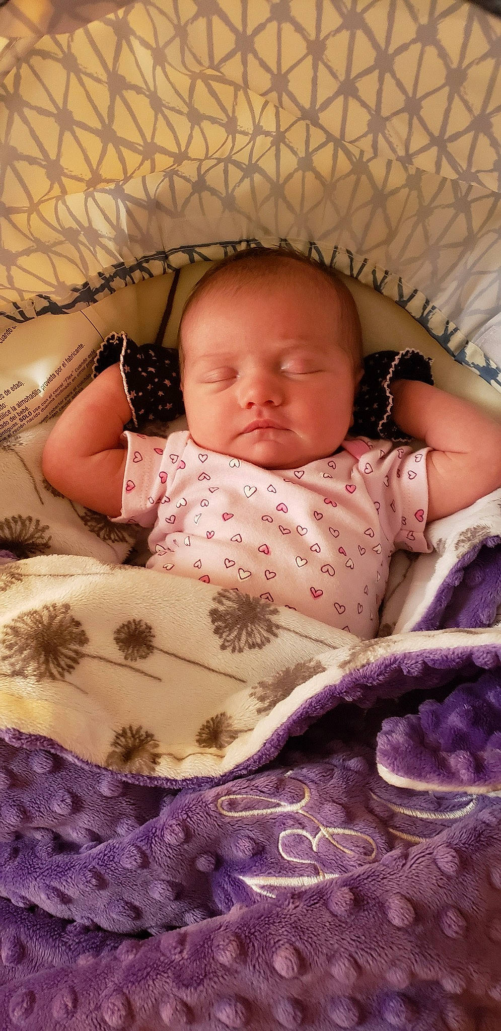 Azlynn joined the competition — help win amazing prizes! baby, baby_products, bedtime, cheek, child, person, pink, product, purple, skin, sleep, smile, textile, toddler