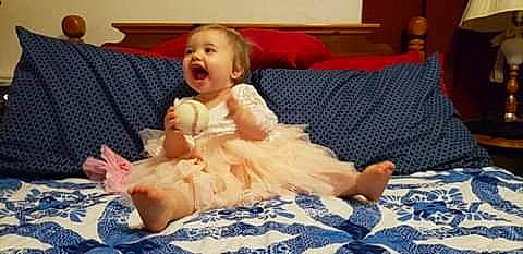 Azlynn joined the competition — help win amazing prizes! baby, bedding, child, facial_expression, finger, flooring, foot, fur, furniture, head, leg, linens, person, play, sole, textile, thumb, toddler, tummy_time